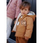 Doudoune b�b� int�rieur polaire avec capuche lamascotte camel