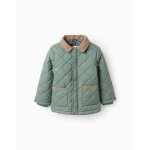 Doudoune avec capuche amovible vert fonc