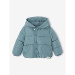 Doudoune  capuche bb double maille polaire bleu gris