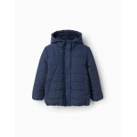 Doudoune avec capuche et doublure polaire bleu fonc