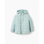 Doudoune avec capuche et doublure polaire vert clair Doudoune avec capuche et doublure polaire vert clair