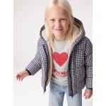 Doudoune � capuche fille bleu