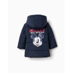 Doudoune avec capuche et imprim�s mickey bleu fonc�