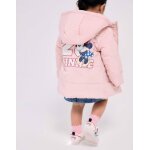 Doudoune � capuche avec imprim� minnie rose clair