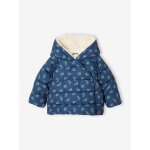 Doudoune double bb asymtrique bleu ardoise