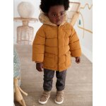 Doudoune doublée bébé à capuche curcuma Doudoune doublée bébé à capuche curcuma
