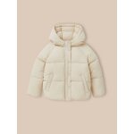 Doudoune double polaire fille blanc pur