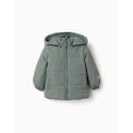 Doudoune avec doublure en polaire et capuche amovible vert fonc�