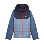 Doudoune enfant ess hooded padded bleu cool