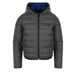 Doudoune enfant gris anthracite, bleu marine
