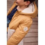 Doudoune enfant imperm�able doubl�e polaire avec capuche charly camel
