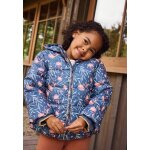 Doudoune enfant impermable double polaire avec capuche dina bleu