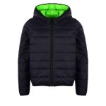 Doudoune enfant noir, vert