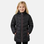 Doudoune fille imprim�e noir