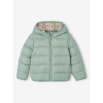 Doudoune fille légère à capuche vert de gris Doudoune fille légère à capuche vert de gris