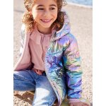 Doudoune fille l�g�re effet brillant m�tallis�e arc - en - ciel