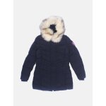Doudoune fourrure amovible bleu fonc�