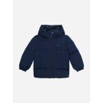 Doudoune gar�on � capuche bleu fonc�