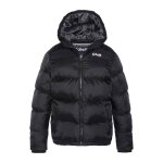 Doudoune gar�on � capuche noir