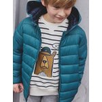 Doudoune gar�on l�g�re � capuche vert �meraude