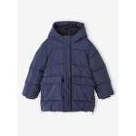 Doudoune garon longue double sherpa marine