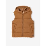 Doudoune gar�on sans manches avec capuche noix de p�can