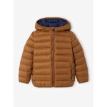 Doudoune lgre  capuche garon cognac