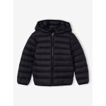 Doudoune lgre  capuche garon noir