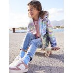 Doudoune lgre effet brillant fille mtallise arc - en - ciel