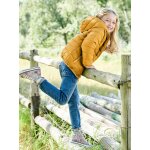 Doudoune lgre rversible fille beige clair imprime