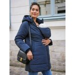 Doudoune longue et �volutive grossesse et post - partum marine