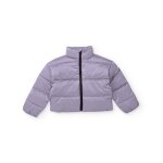 Doudoune matelasse pour fille avec fermeture zippe lilas