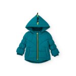 Doudoune matelasse pour garon avec capuche et dtails 3d bleu