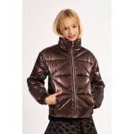 Doudoune matelass�e � zip chocolate