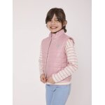 Doudoune sans manches fille rose