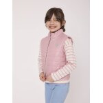 Doudoune sans manches fille rose