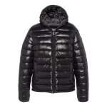 Doudoune shiny  capuche noir