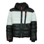 Doudoune de ski garon ecaptin noir / blanc