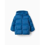 Doudoune thermique avec capuche et poches bleu