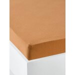 Drap housse bb uni en gaze de coton bio * ocre