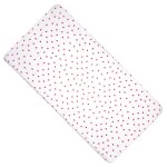 Drap housse berceau en gaze de coton lovio rouge