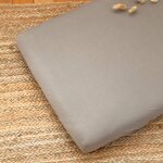 Drap housse coton bio jersey - berceau gris tourterelle