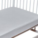 Drap - housse en coton gris Drap - housse en coton gris