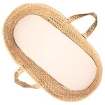 Drap housse couffin en coton jersey uni beige