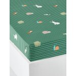 Drap - housse enfant bio * classe verte vert Drap - housse enfant bio * classe verte vert