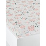 Drap - housse enfant eau de rose cru / rose