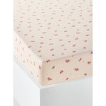 Drap housse enfant gipsy, avec coton recycl beige imprim