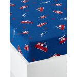 Drap - housse enfant petit pompier bleu