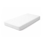 Drap housse en gaze de coton bio fraise blanc