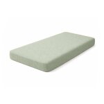 Drap housse en gaze de coton bio fraise vert